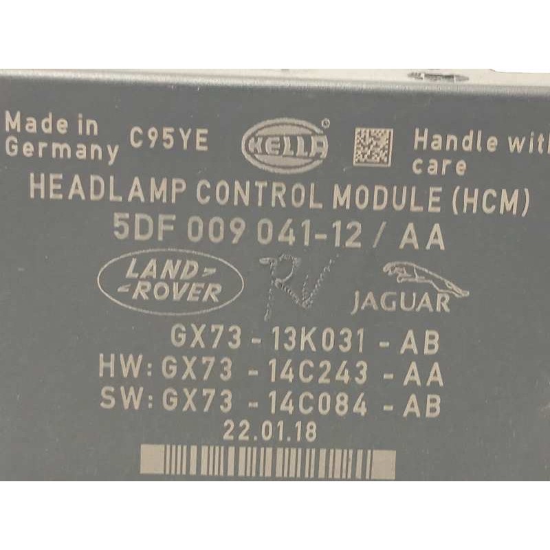 Recambio de centralita luces para land rover evoque 2.0 td4 cat referencia OEM IAM GX7313K031AB  LR079613
