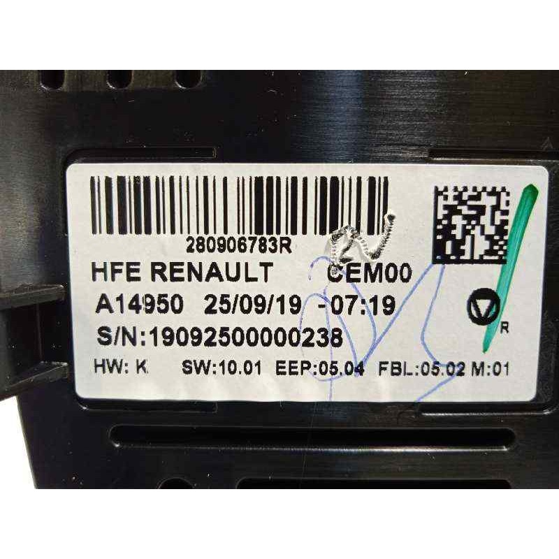 Recambio de pantalla multifuncion para renault kadjar black edition referencia OEM IAM 280906783R  