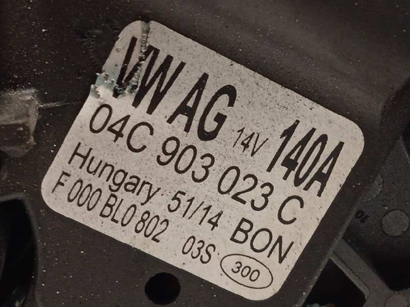 Recambio de alternador para volkswagen polo (6c1) trendline bluemotion referencia OEM IAM 04C903023C  F000BL0802