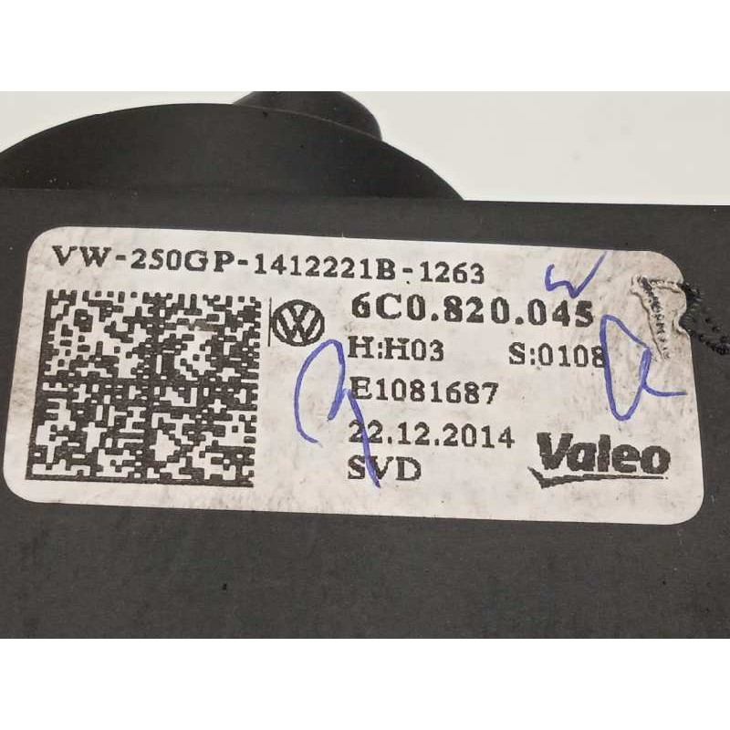 Recambio de mando calefaccion / aire acondicionado para volkswagen polo (6c1) trendline bluemotion referencia OEM IAM 6C0820045 