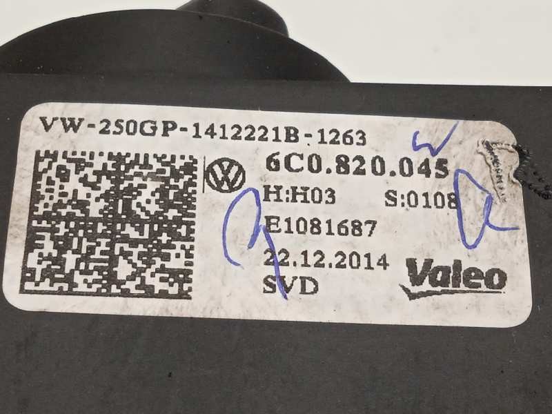Recambio de mando calefaccion / aire acondicionado para volkswagen polo (6c1) trendline bluemotion referencia OEM IAM 6C0820045 