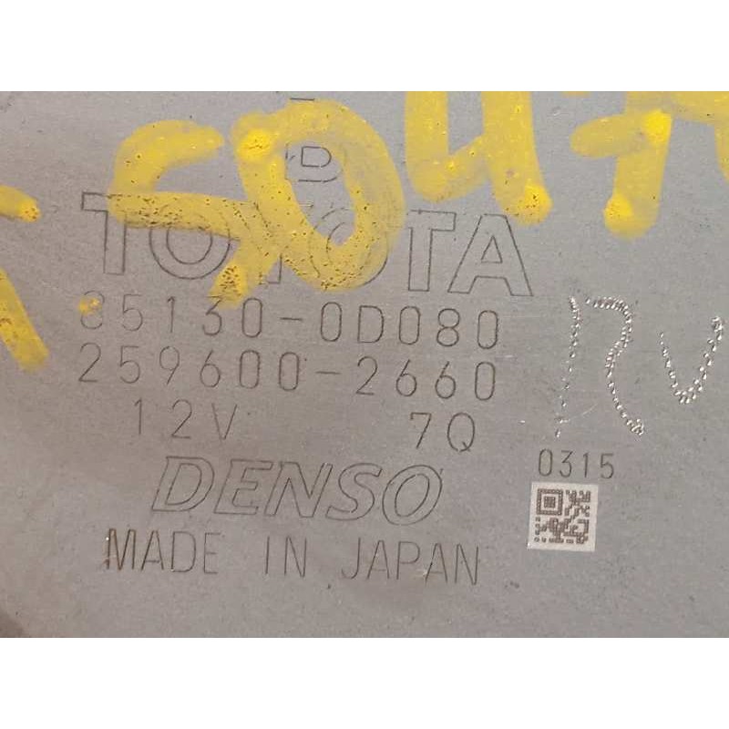 Recambio de motor limpia trasero para toyota yaris active referencia OEM IAM 851300D080  2596002660