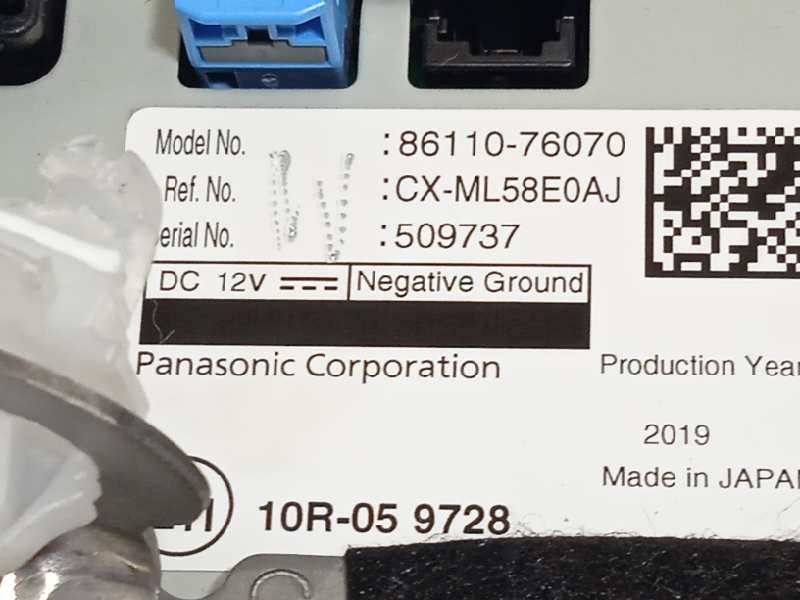 Recambio de pantalla multifuncion para lexus ux (za10) referencia OEM IAM 8611076070  