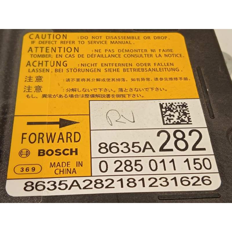 Recambio de centralita airbag para mitsubishi outlander (gf0) motion 4wd referencia OEM IAM 8635A282  0285011150
