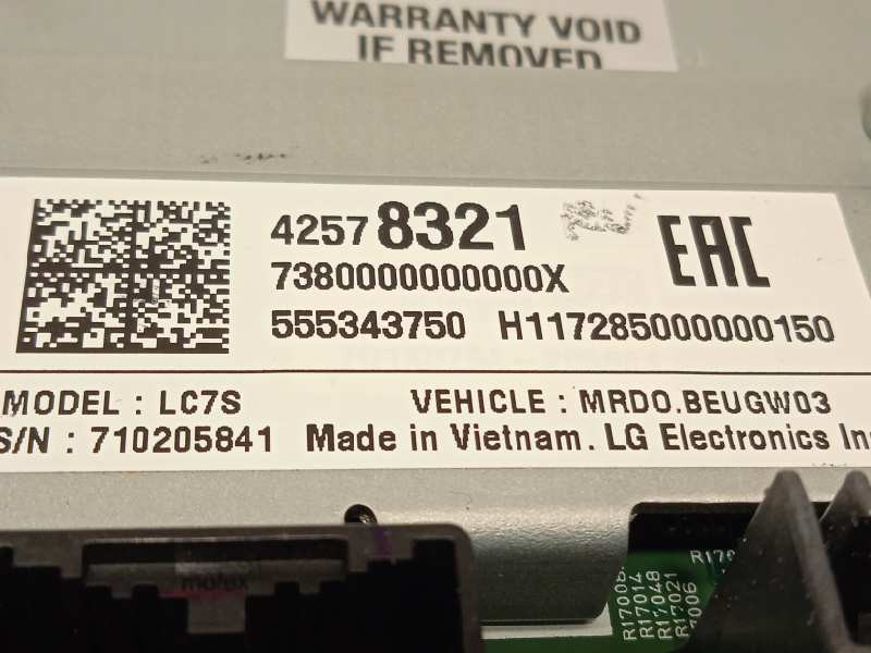 Recambio de pantalla multifuncion para opel astra k sports tourer dynamic referencia OEM IAM 42578321  