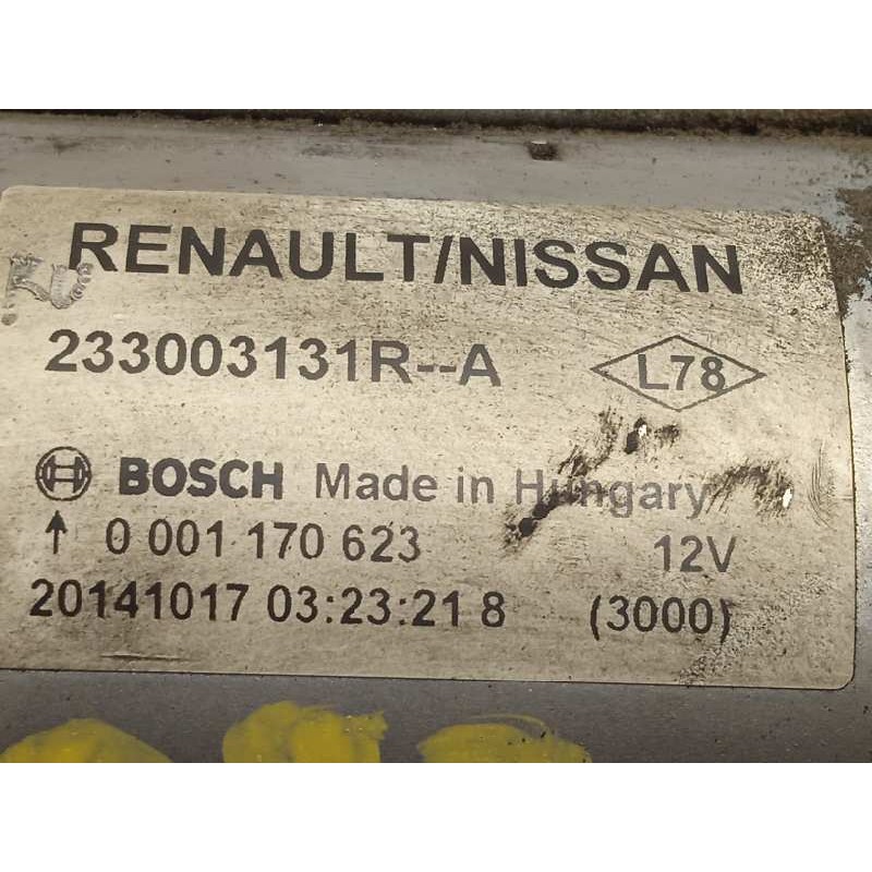 Recambio de motor arranque para nissan x-trail (t32) 1.6 dci turbodiesel cat referencia OEM IAM 233003131R  0001170623