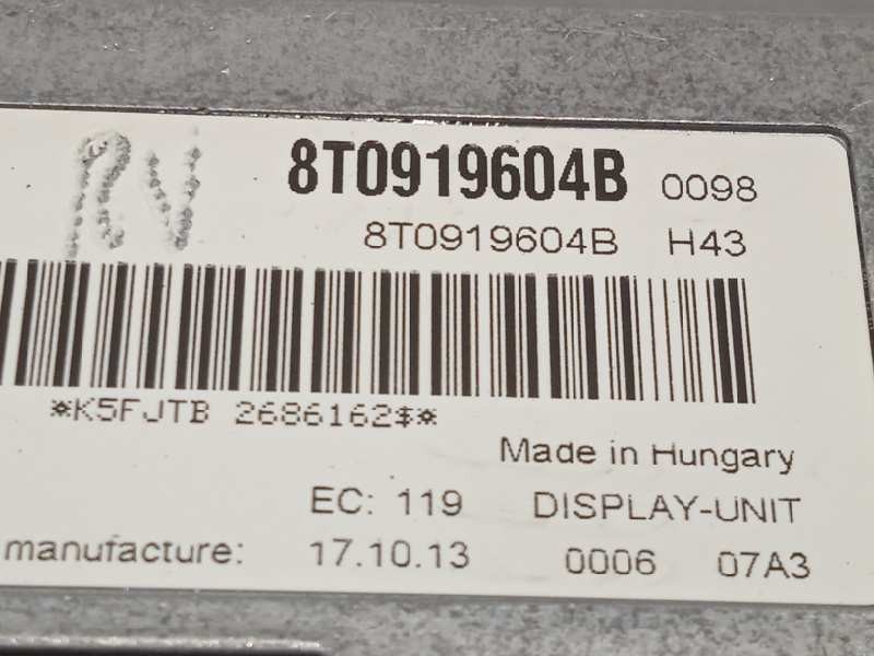 Recambio de pantalla multifuncion para audi q5 (8r) 2.0 16v tdi referencia OEM IAM 8T0916604B  