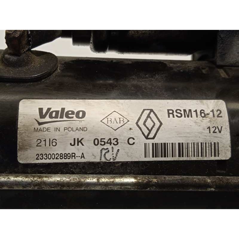 Recambio de motor arranque para renault trafic furgón referencia OEM IAM 233002889R  RSM1612
