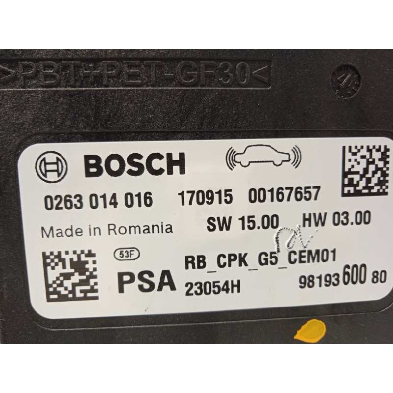 Recambio de modulo electronico para opel grandland x 1.6 16v cdti dpf referencia OEM IAM 9819360080  0263014016