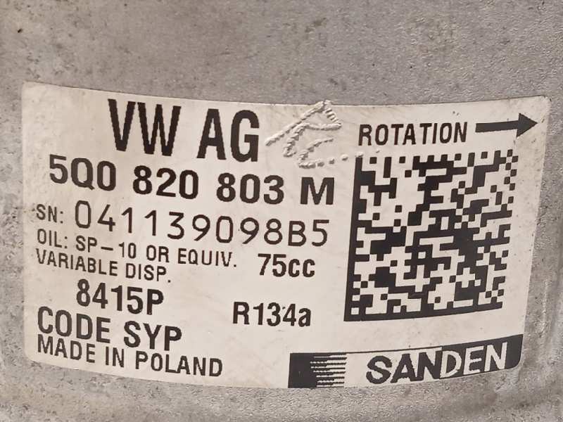Recambio de compresor aire acondicionado para volkswagen golf vii lim. (bq1) advance referencia OEM IAM 5Q0820803M  