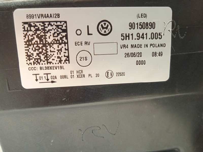 Recambio de faro izquierdo para volkswagen golf viii lim. (cd1) style referencia OEM IAM 5H1941005  90150890