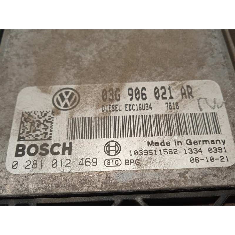 Recambio de centralita motor uce para volkswagen caddy ka/kb (2k) life referencia OEM IAM 03G906021AR  0281012469