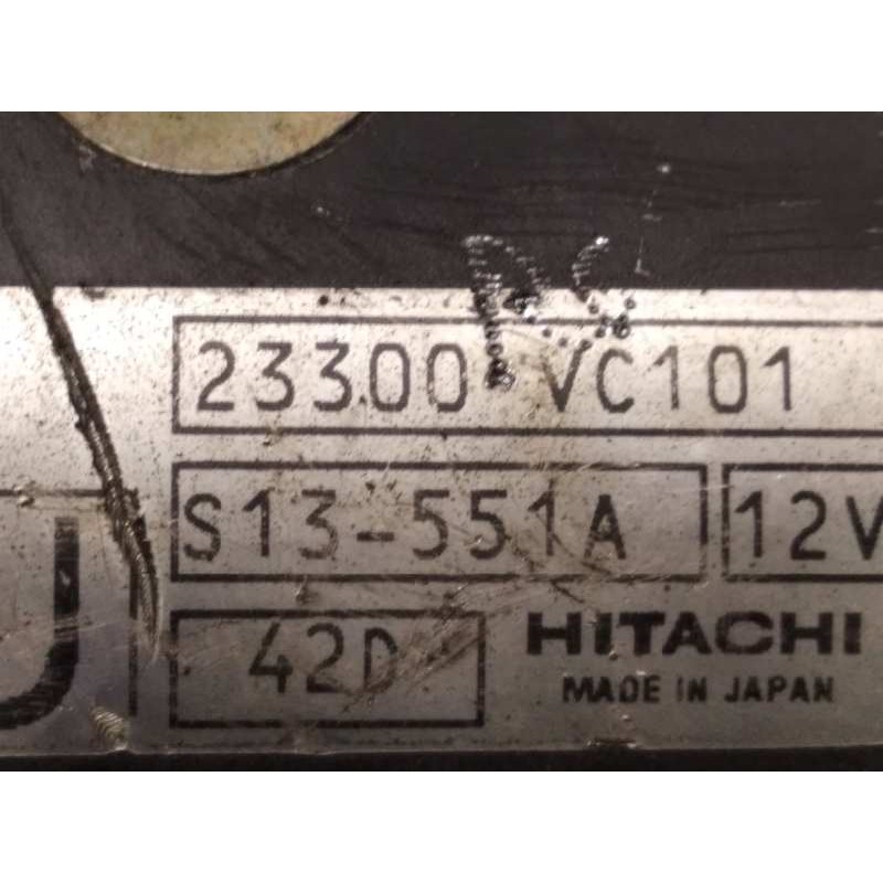 Recambio de motor arranque para nissan patrol gr (y61) referencia OEM IAM 23300VC101  S13551A