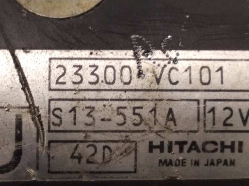 Recambio de motor arranque para nissan patrol gr (y61) referencia OEM IAM 23300VC101  S13551A