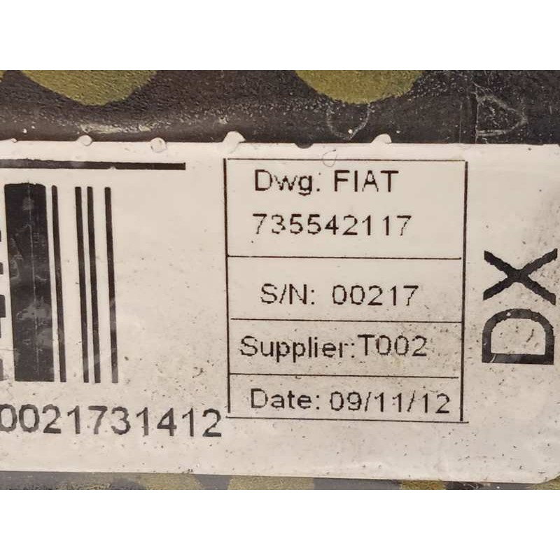 Recambio de cinturon seguridad delantero derecho para fiat qubo (300) trekking referencia OEM IAM 735542117  