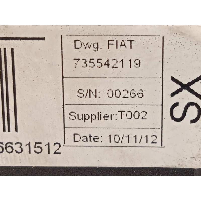 Recambio de cinturon seguridad delantero izquierdo para fiat qubo (300) trekking referencia OEM IAM 735542119  