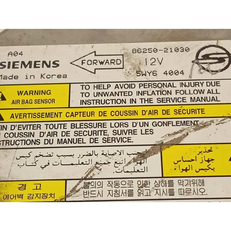 Recambio de centralita airbag para ssangyong rodius xdi referencia OEM IAM 8625021030  5WY64004