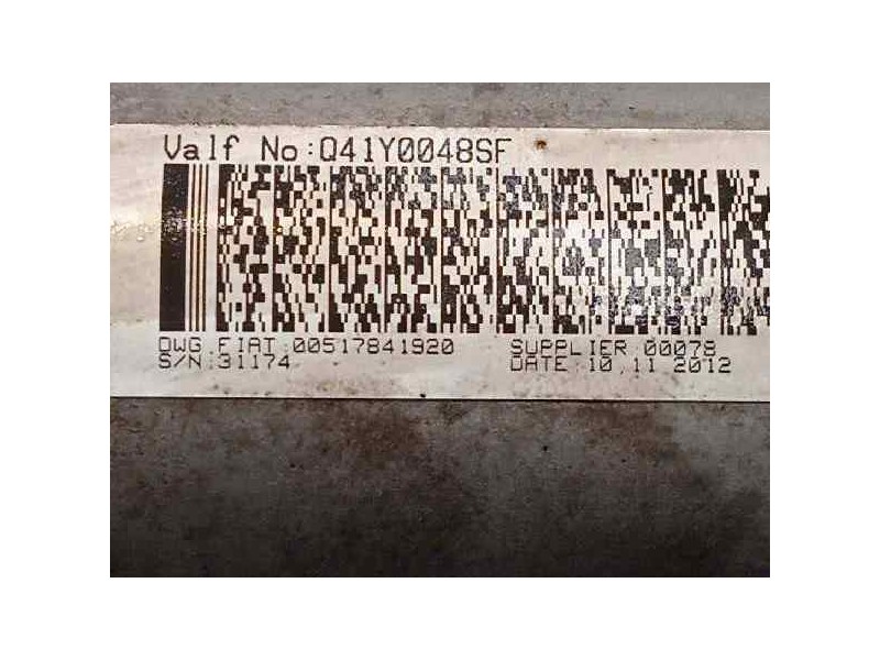 Recambio de cremallera direccion para fiat qubo (300) trekking referencia OEM IAM 00517841920  51784192