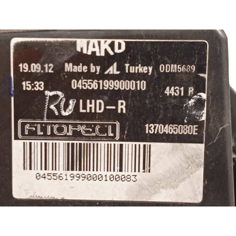Recambio de faro derecho para fiat qubo (300) trekking referencia OEM IAM 1370465080E  1370465080