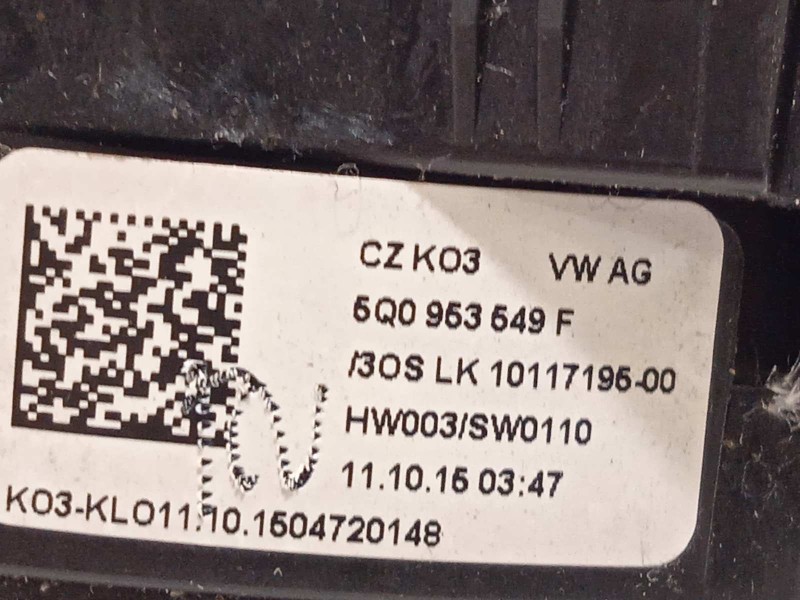 Recambio de anillo airbag para seat leon st (5f8) x-perience 4drive referencia OEM IAM 5Q0953649F  