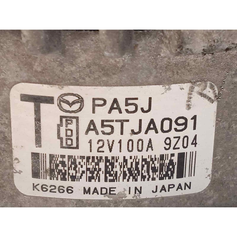 Recambio de alternador para mazda cx-5 2.0 cat referencia OEM IAM PA5J A5TJA091 PA5J18300