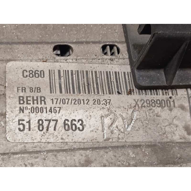 Recambio de intercooler para fiat qubo (300) trekking referencia OEM IAM 51877663  