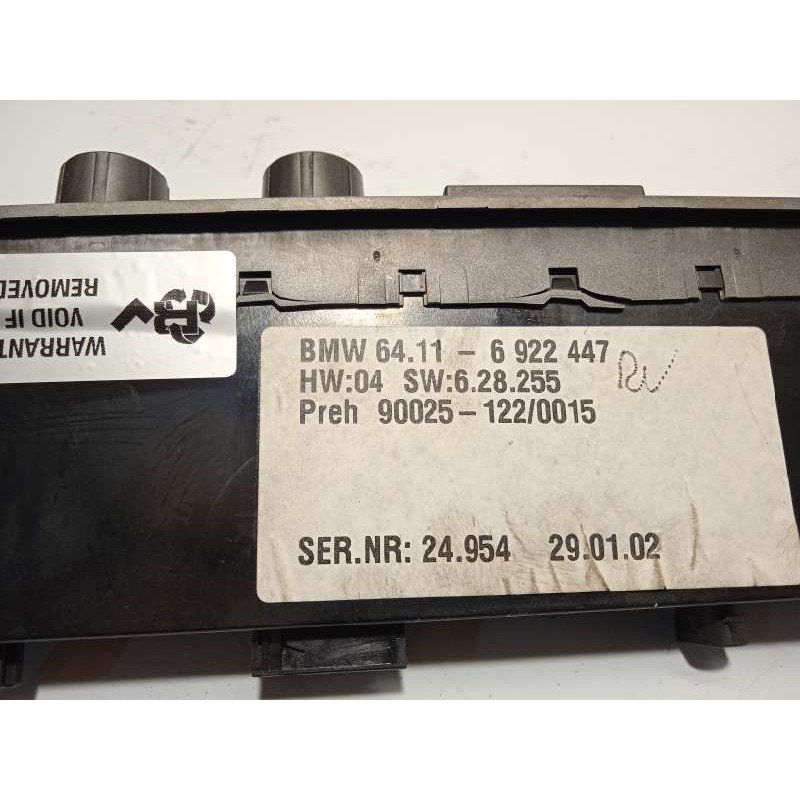 Recambio de mando climatizador para bmw serie 7 (e65/e66) 745i referencia OEM IAM 64116922447  