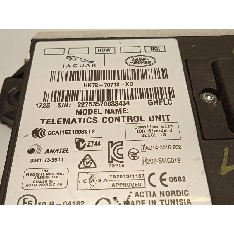 Recambio de centralita unidad control telefono para land rover evoque hse referencia OEM IAM HK7270718XD  
