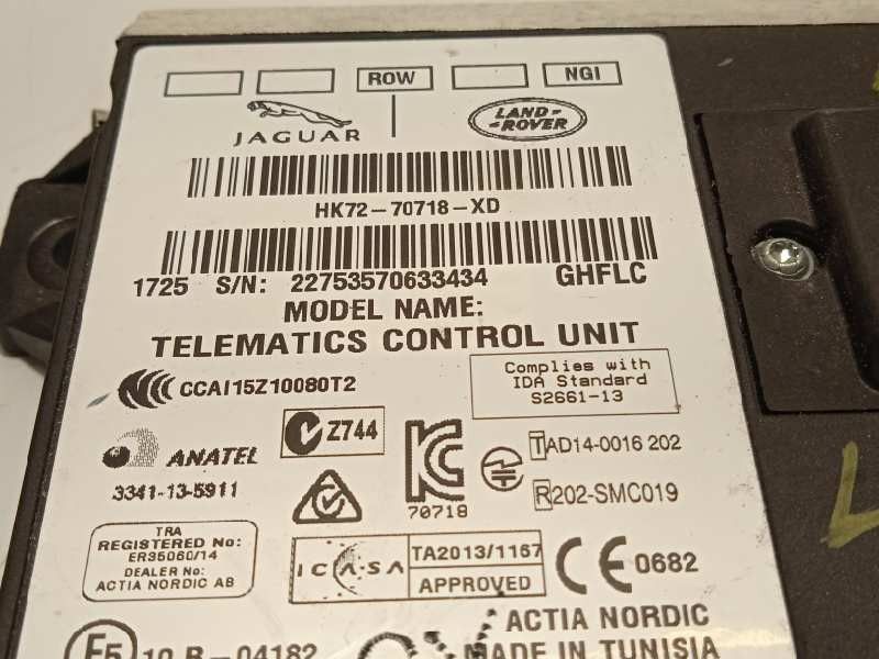 Recambio de centralita unidad control telefono para land rover evoque hse referencia OEM IAM HK7270718XD  