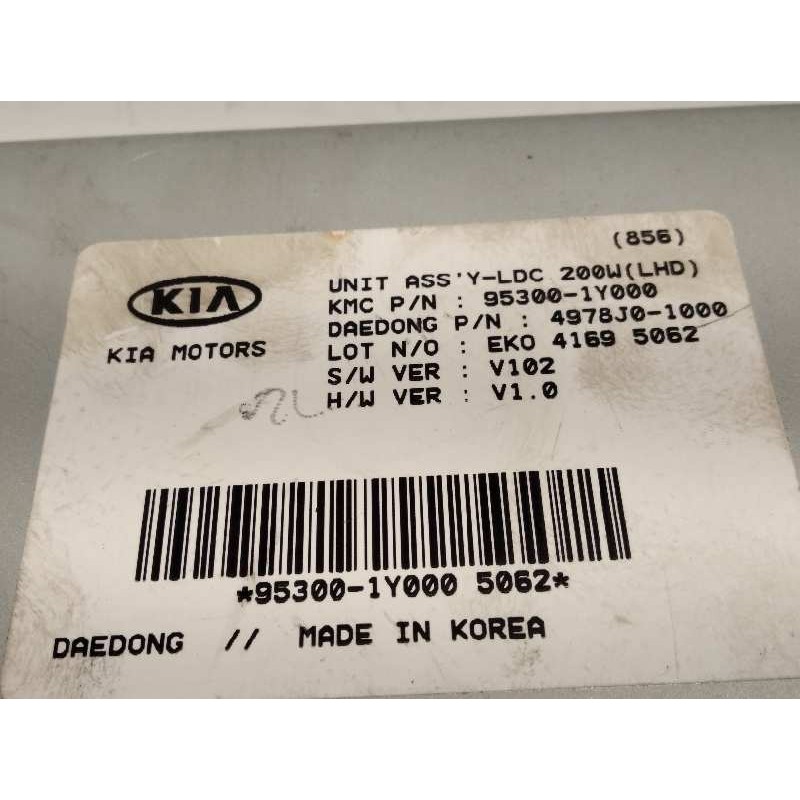 Recambio de modulo confort para kia picanto 1.0 cat referencia OEM IAM 953001Y000  