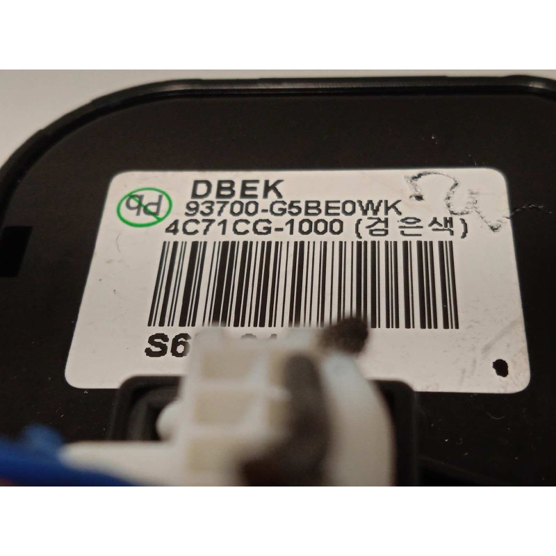 Recambio de mando multifuncion para kia niro drive referencia OEM IAM 93700G5BE0WK  