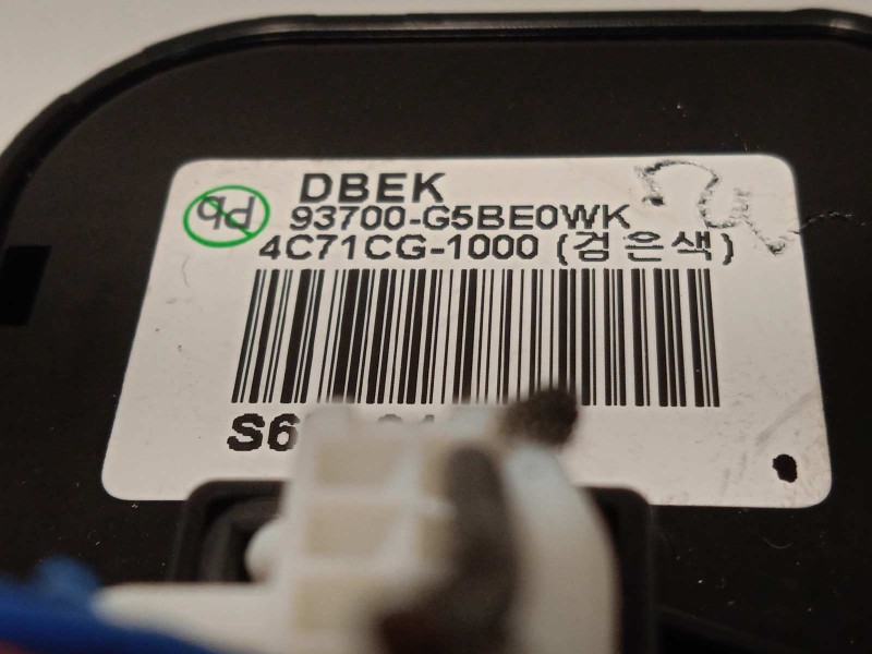 Recambio de mando multifuncion para kia niro drive referencia OEM IAM 93700G5BE0WK  