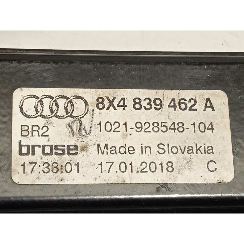 Recambio de elevalunas trasero derecho para audi a1 sportback (8xf) attraction referencia OEM IAM 8X4839462A  8K0959811A