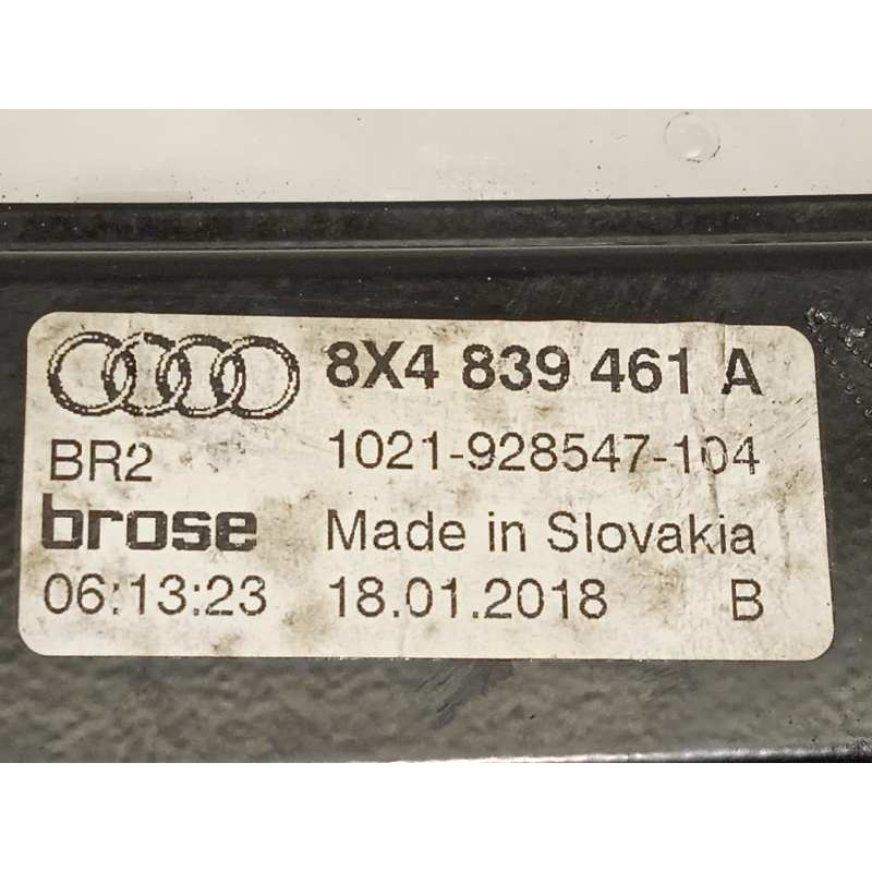 Recambio de elevalunas trasero izquierdo para audi a1 sportback (8xf) attraction referencia OEM IAM 8X4839461A  8K0959812A