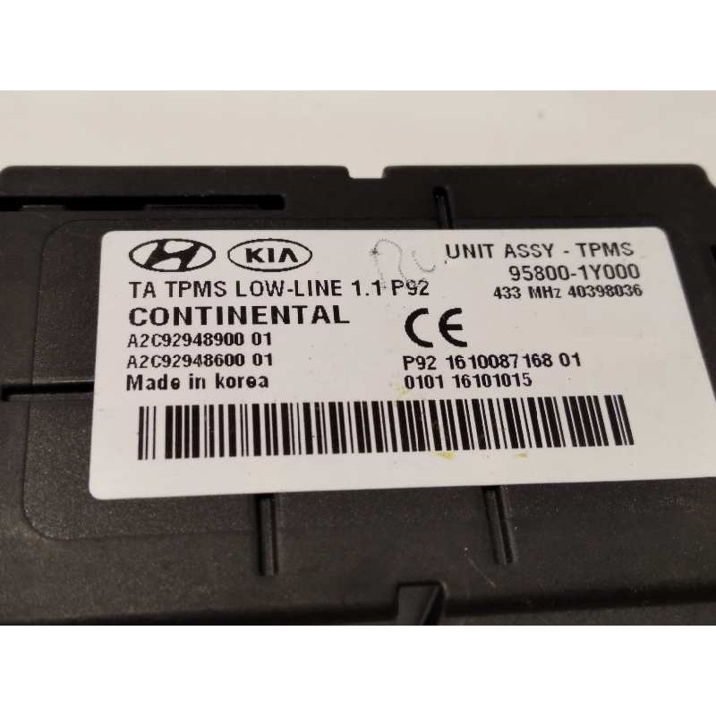 Recambio de modulo electronico para kia picanto 1.0 cat referencia OEM IAM 958001Y000  