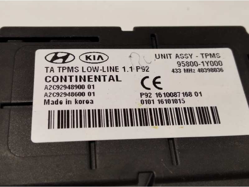 Recambio de modulo electronico para kia picanto 1.0 cat referencia OEM IAM 958001Y000  