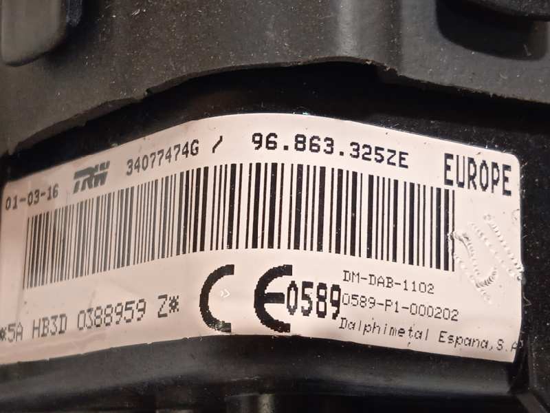 Recambio de airbag delantero izquierdo para peugeot 508 sw rxh referencia OEM IAM 96863325ZE  4112QG