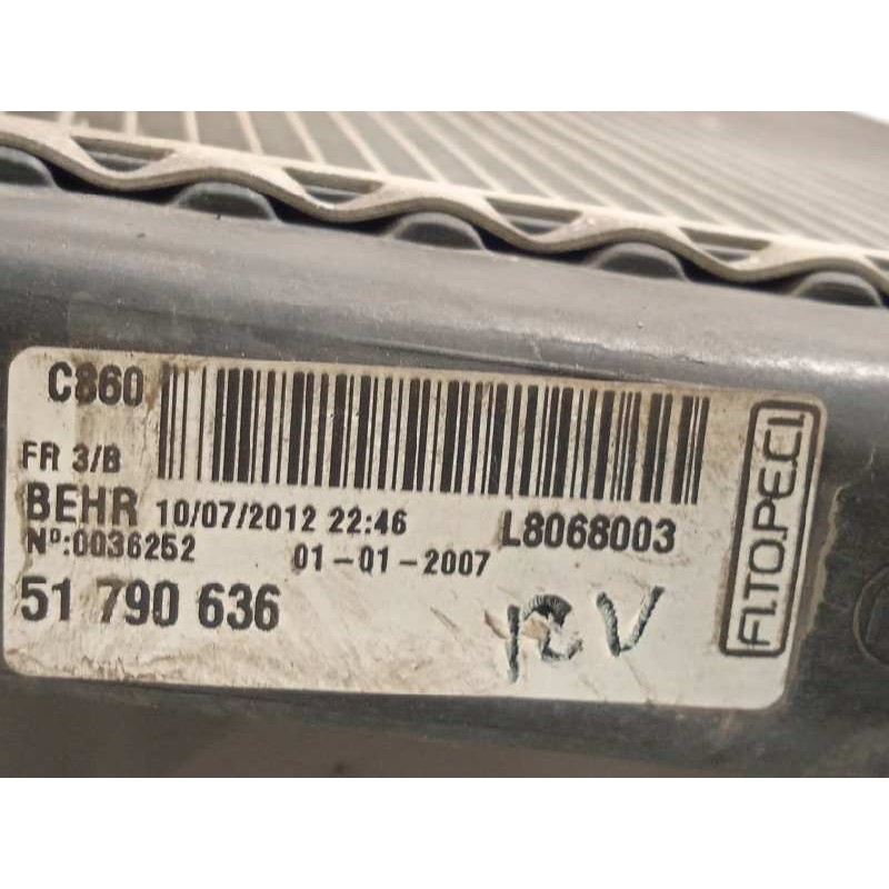 Recambio de radiador agua para fiat qubo (300) trekking referencia OEM IAM 51790636  