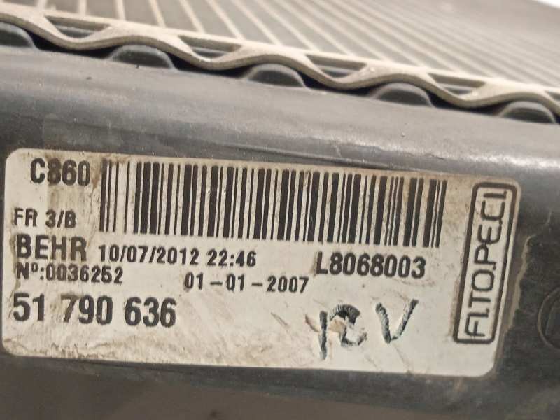 Recambio de radiador agua para fiat qubo (300) trekking referencia OEM IAM 51790636  