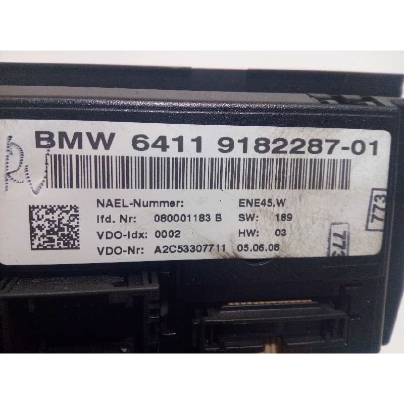 Recambio de mando climatizador para bmw serie 3 berlina (e90) 318d referencia OEM IAM 64119182287  9182287