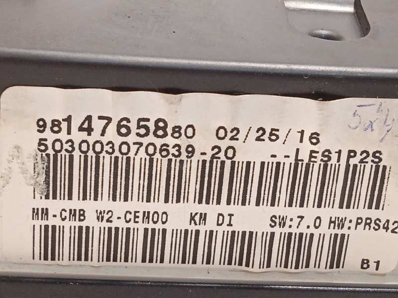 Recambio de cuadro instrumentos para peugeot 508 sw rxh referencia OEM IAM 9814765880  9824842180