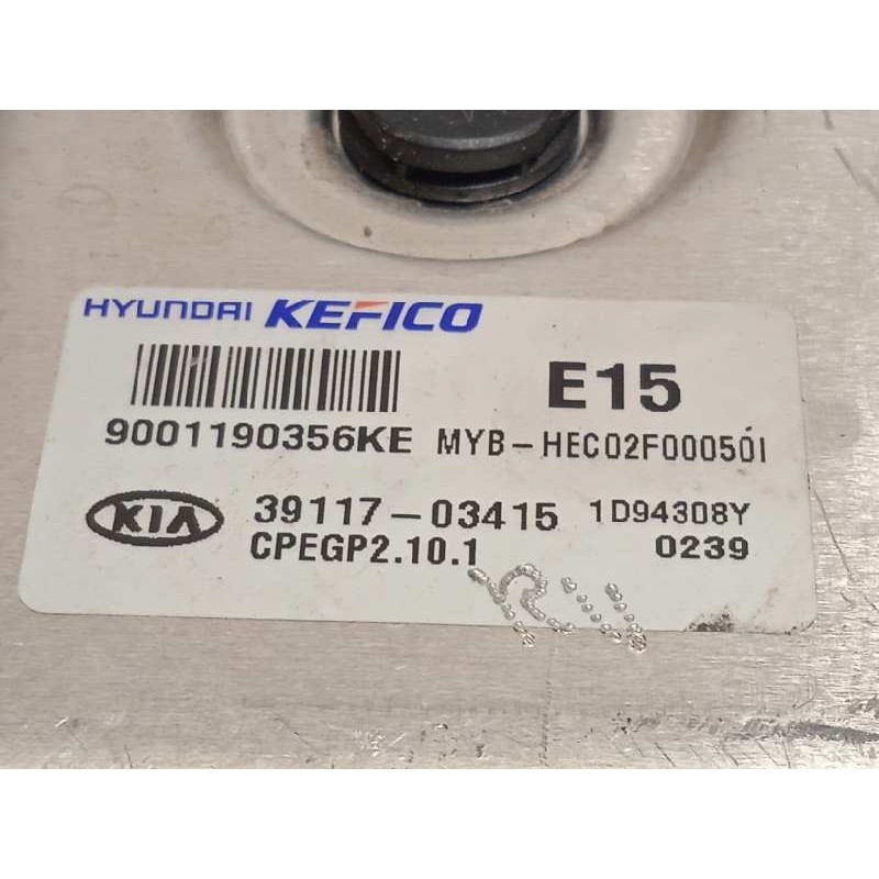 Recambio de centralita motor uce para kia rio (yb) 1.2 cat referencia OEM IAM 3911703415  