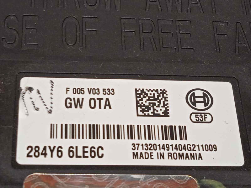 Recambio de modulo electronico para renault captur ii referencia OEM IAM 284Y66LE6C  F005V03533