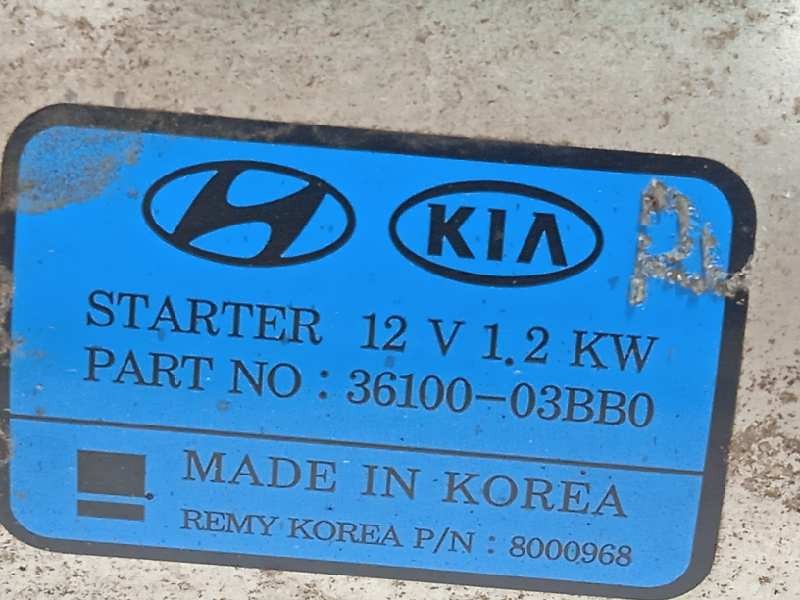 Recambio de motor arranque para kia rio (yb) 1.2 cat referencia OEM IAM 3610003BB0  3610003BB0