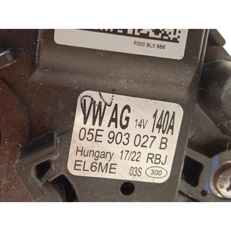 Recambio de alternador para volkswagen tiguan (ax1) 1.5 16v tsi act referencia OEM IAM 05E903027B  