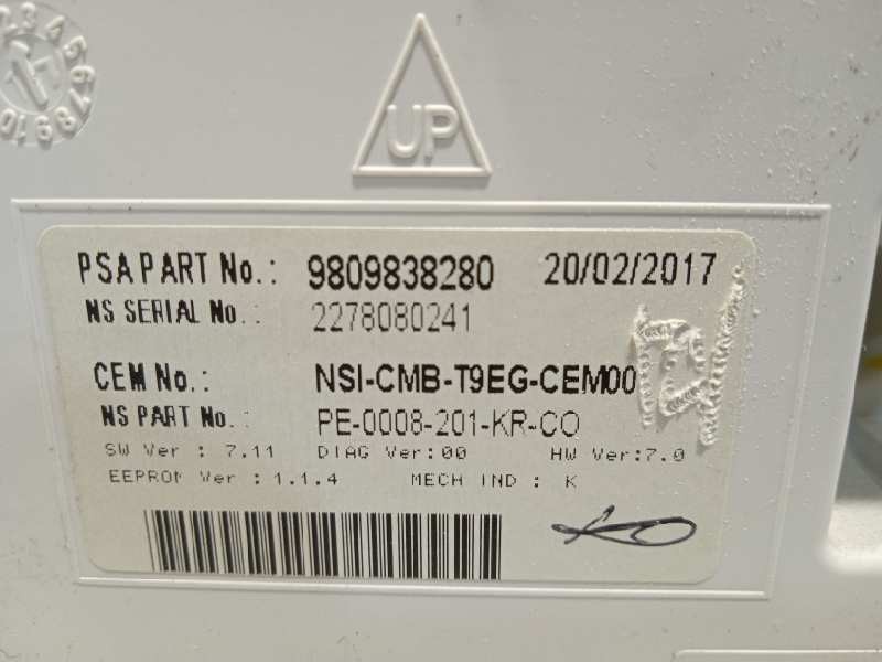 Recambio de cuadro instrumentos para peugeot 308 style referencia OEM IAM 9809838280  