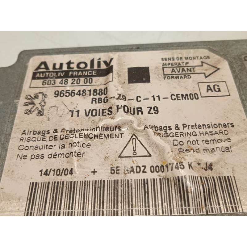 Recambio de centralita airbag para peugeot 607 (s2) 2.2 referencia OEM IAM 9656481880  603482000