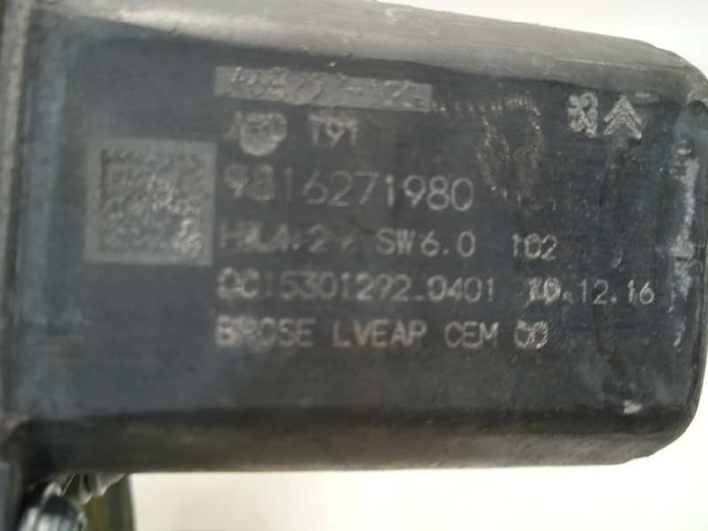 Recambio de elevalunas trasero derecho para peugeot 308 style referencia OEM IAM 9816271980  9826080380