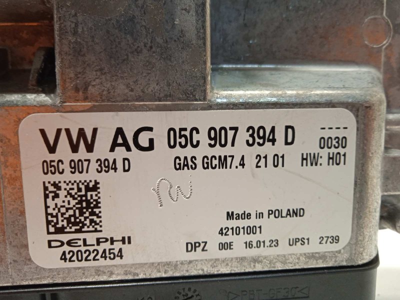 Recambio de centralita motor uce para volkswagen polo 1.0 tsi referencia OEM IAM 05C907394D 42022454 05C906032J2G0