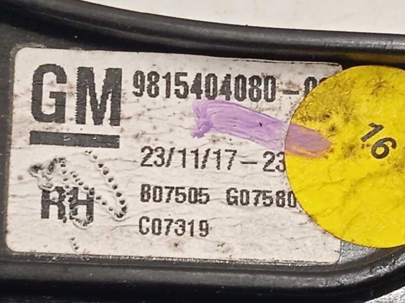 Recambio de elevalunas delantero derecho para opel grandland x selective referencia OEM IAM 9815404080  9815643480